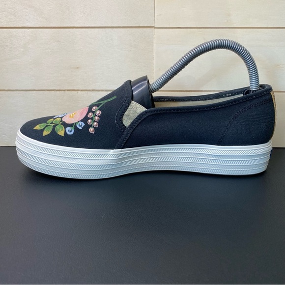 Keds Rifle Paper Co Botanical Triple Decker Women's Size 8.5 Platform Shoes - Picture 2 of 11